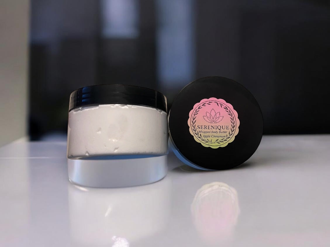 Serenique 8oz Whipped Body Butter/Apple Cinnamon